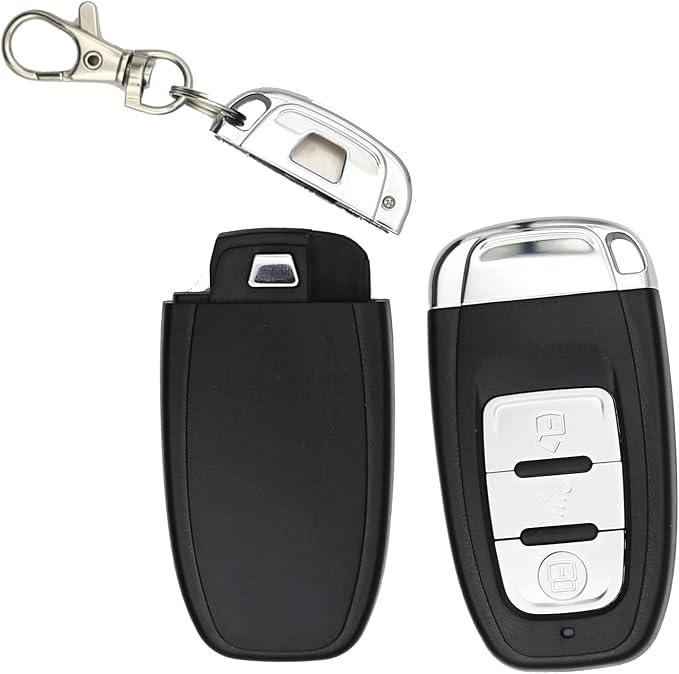 Passive Keyless Entry Car Alarm System PKE Engine Starter Push Button Vehicles Start/Stop Kit Safe Lock with 2 Smart Key (Upgrade)