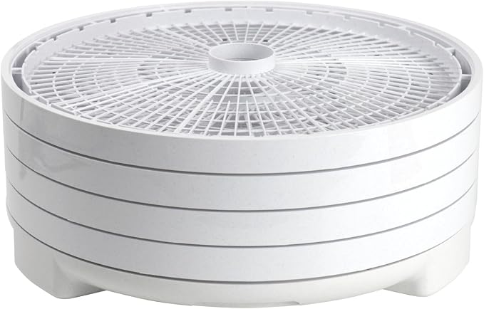NESCO FD‑1040 Gardenmaster Digital Pro 4 Tray Food Dehydrator for Home Food Preservation, White Electric Dehydrator with Expandable Tray Capacity