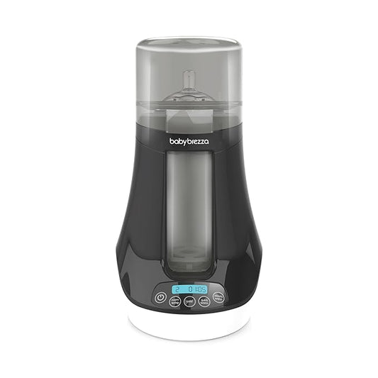 Baby Brezza Fast Baby Bottle Warmer - Baby Milk + Breastmilk Warmer Defroster – 2 Unique Temperatures for Breastmilk + Formula - Universal Fit for All Bottles, Bags + Jars