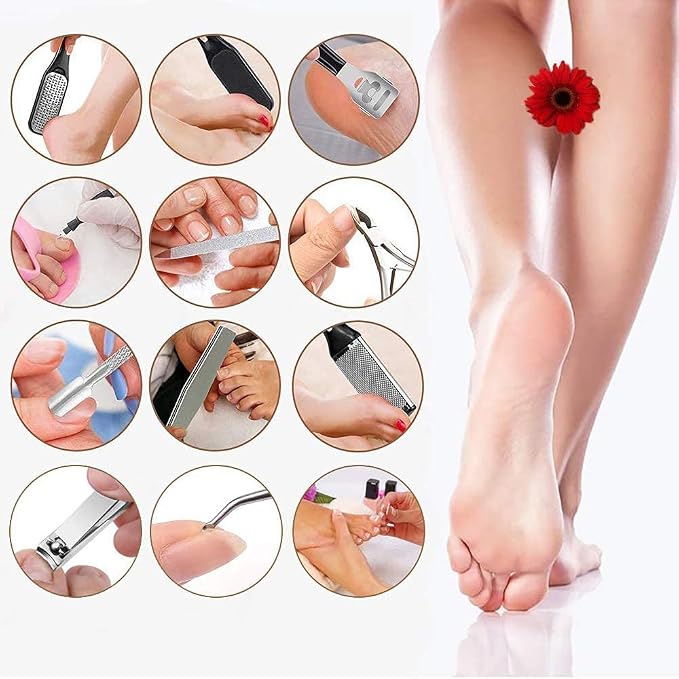 Electric Callus Remover for Feet (with Dander Vacuum), Portable Pedicure Kit Foot File Callus Remover, Rechargeable Waterproof Foot File for Foot Care Deadskin Remover with 3Head&LCD Display
