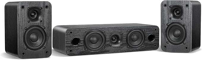 Saiyin 3.0 Passive Home Theater System, Stereo Surround Sound Speakers with Horn Tweeter, Crystal Clear Dialogue, 150W Peak Power for Home Audio/RV, Amplifier Required (Cable Not Included)