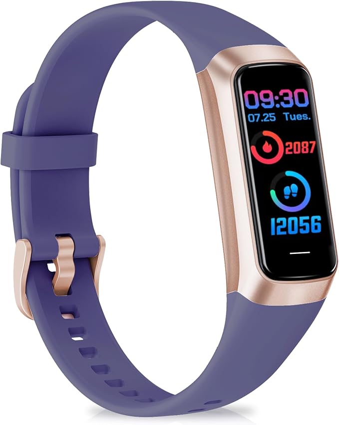Fitness Tracker with 24/7 Heart Rate, Health Tracker with Calories Sleep Monitor, 1.10''AMOLED Touch Color Screen, Step Counter Activity Pedometer Smart Watch for Women Men