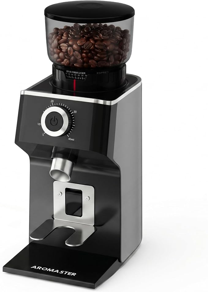 Conical Burr Coffee Grinder, Coffee Bean Grinder,Pour Over & French Press, Anti-Static, Quiet, Easy Clean with Brush