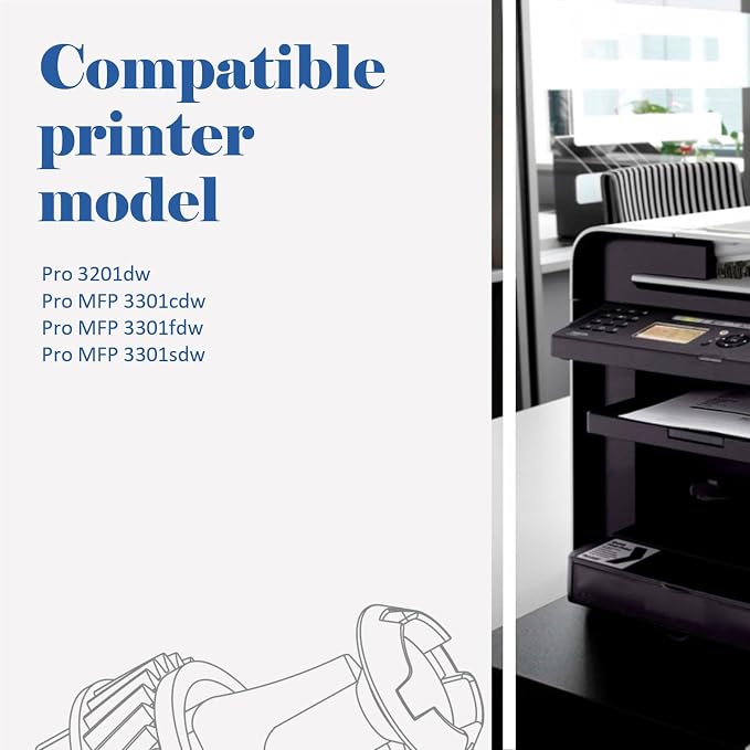 W2180A 218A Black Toner Cartridges 218X 3301fdw Compatible for HP 218A 218 Color LaserJet Pro 3201dw Pro MFP 3301fdw 3301cdw 3301sdw Printer Ink Set W2180X High Yield 2 Pack