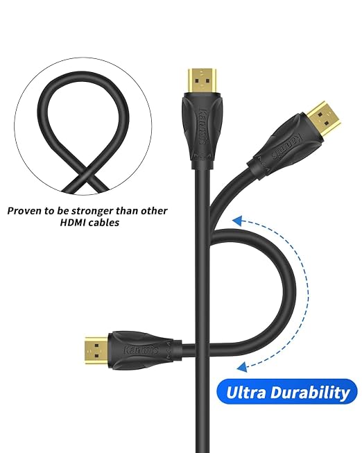 4K HDMI Cable 30ft, High Speed 2.0 Cables &4K@60Hz 2K 1080P, High Speed Gold Plated Connectors hdmi Cord, Compatible with PlayStation Arc PS3 PS4 PC HDTV