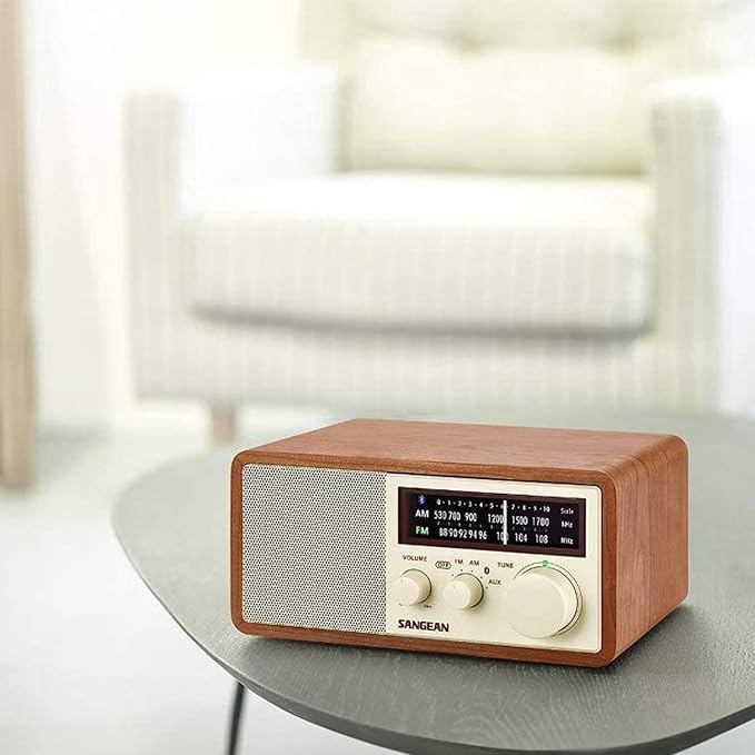 Sangean WR-16 AM/FM Bluetooth Wooden Cabinet Radio