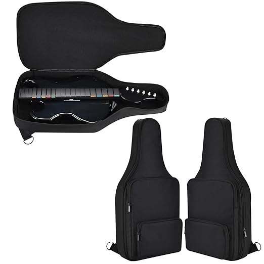 KECHICHENGYUN Electric Guitar Gig Bag for PDP RIFFMASTER Wireless Guitar Controller,Lightweight Electric Guitar Gig Bag with Adjustable Backpack Straps