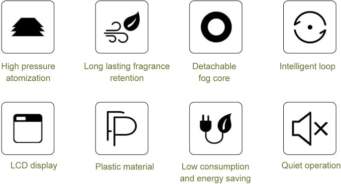 Fockety Scent Air Machine for Home, 200ML Smart Scent Diffuser, Portable Essential Oil Diffuser, Wall Mounted Aromatherapy Diffuser Cover Up to 500m³, for Large Room, Hotel, Office, Spa
