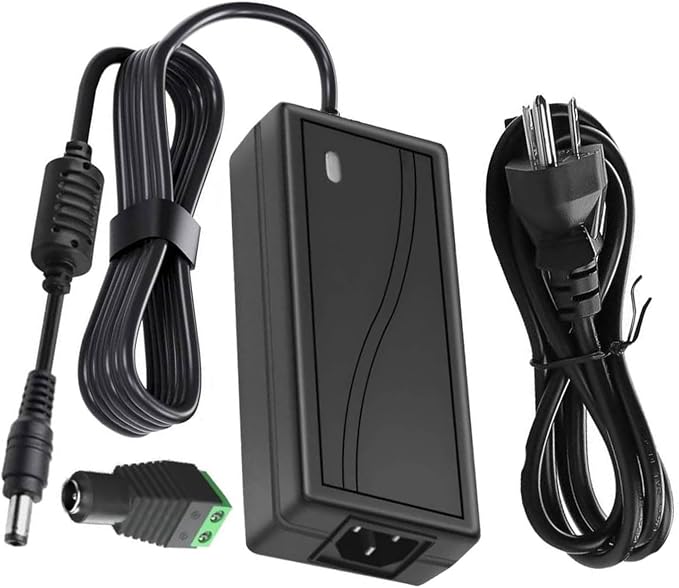 Power Supply, 12V Power Transformers, AC 100-240V to DC 12V 10A Power Supply LED Adapter, 120 Watt Max, for LED Strip Neon Rope String Lights, Computer Project, Recorder, TV Screen