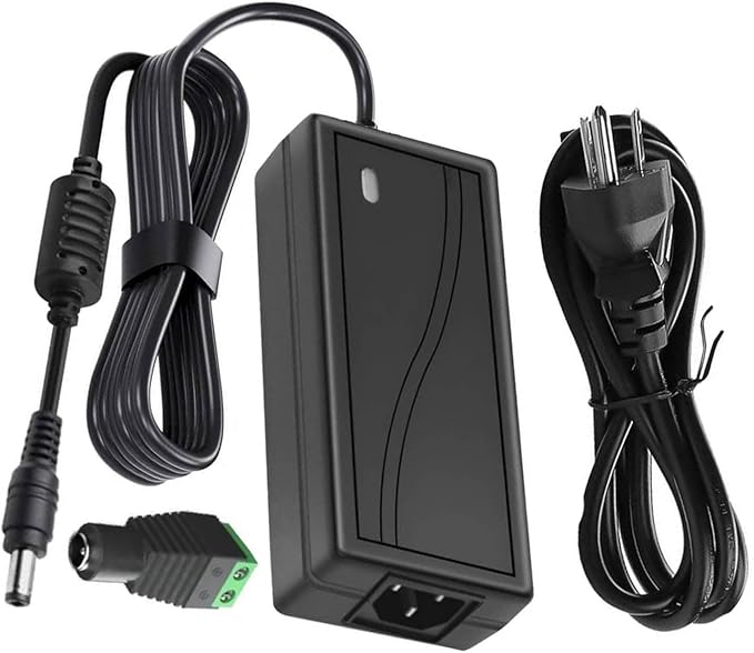 Power Supply, 5V Power Transformers, AC 100-240V to DC 5V 8A Power Supply LED Adapter, 40 Watt Max, for LED Strip Neon Rope String Lights, Computer Project, Recorder, TV Screen