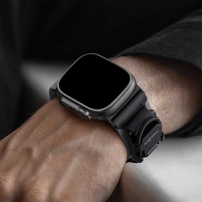 Bandletic Compatible with Apple Watch Series 11 Bands for Men, Adjustable Nylon Strap with Magnetic Fidlock Hook Rope Buckle for iWatch Ultra 3/2/1 49mm, Series 11/10 46mm, 9/8/7 45mm, SE/6/5/4 44mm