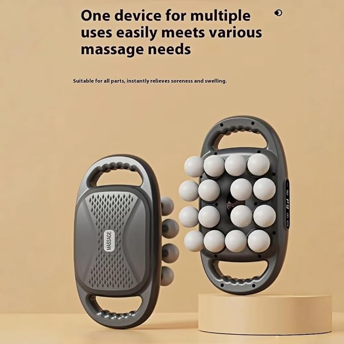 Handheld 16 Head Deep Tissue Percussion Massager with 9 Modes, 9 Intensities for Back, Legs, Neck, Waist, Buttocks Muscle Pain Relief, Quiet Portable Design (M100-16head)