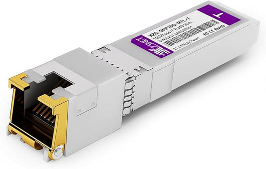 10GBASE-T SFP+ to RJ45 Transceiver, 1/2.5/5/10G Multi-Rate Copper SFP+ to Ethernet Module for Cisco SFP-10G-T-S, Ubiquiti UniFi UF-RJ45-10G, Mikrotik S+RJ10, Meraki, Netgear, D-Link and More, 1 Pack