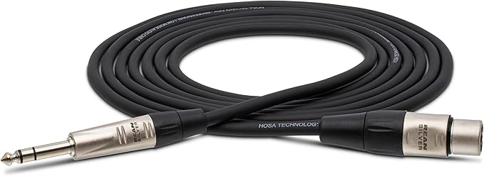 Hosa HXS-030 Pro Balanced Interconnect, REAN XLR3F to 1/4 Inches TRS, 30 Feet
