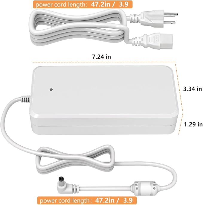 54V Power Adapter for Ubiquiti UniFi,Compatible with UniFi XG 6 PoE US-XG-6POE USW-Ultra-210W 6 8 Port Switch ADS-210NX-48-1 540210E ADS-210NX-48-1540210E Replacement White 210W Power Supply
