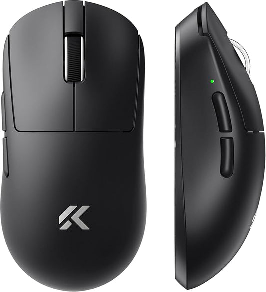 MCHOSE A7 V2 Ultra Wireless Gaming Mouse for Esports 59 g, PAW3950 TI, 42K DPI, TOPSPEED Dual 8K Polling Rate, 130 Hour Battery Life PC/Mac Black