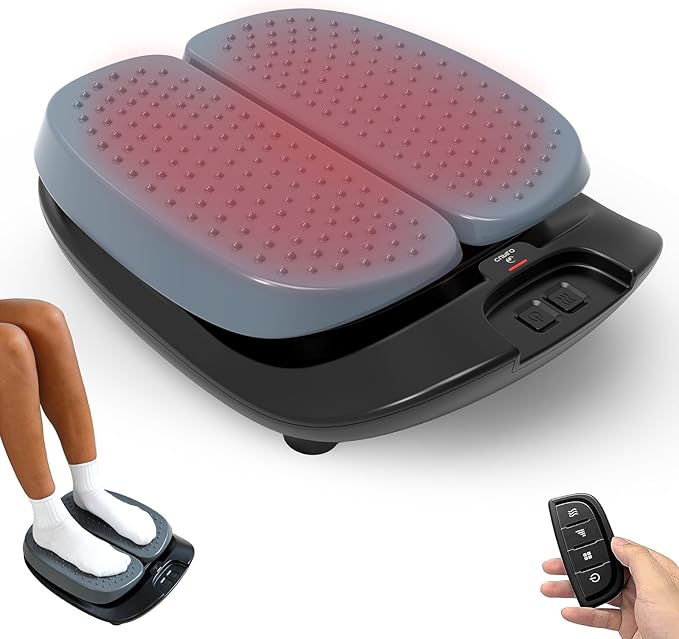 CuPiLo Foot Massager for Neuropathy FSA Eligible HSA, Adjustable Vibration Foot Massager with Heat & Remote Control, Electric Feet Massager for Legs Circulation, Plantar Fasciitis Pain, Stress Relief