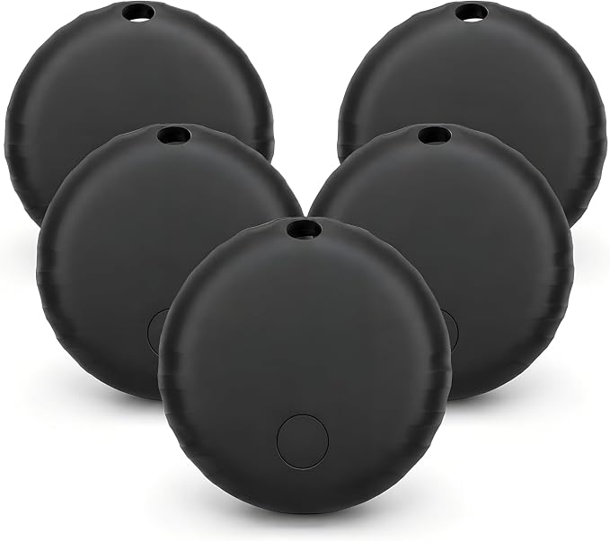 Key Finder 5 Pack for Apple Find My App, iOS Tracker Tags | iOS Only Bluetooth Finder for Keys, Wallets and Luggage