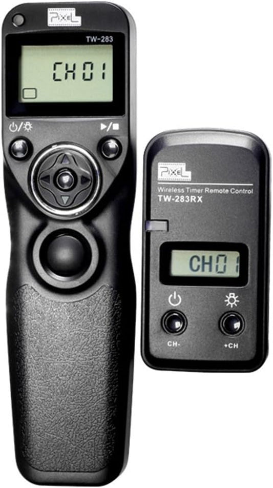 Wireless Shutter Release for Canon ，PIXEL TW-283/E3 LCD Timer Remote Control for Canon 650D 650D 600D 550D 500D 450D 70D 60D 700D
