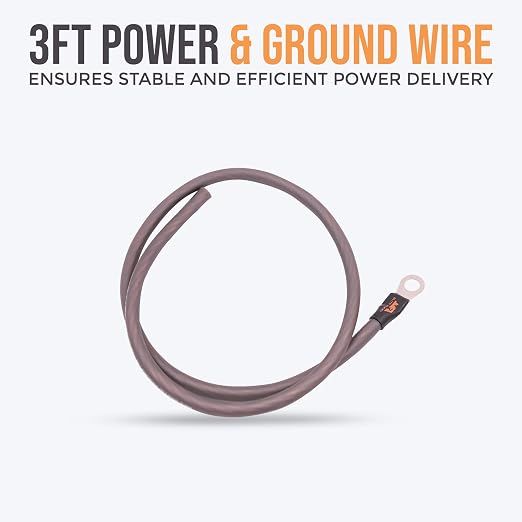 Elite Audio 4 Gauge Amplifier Wiring Kit, 2000W CCA Amp Install Kit – EA-PRMK2