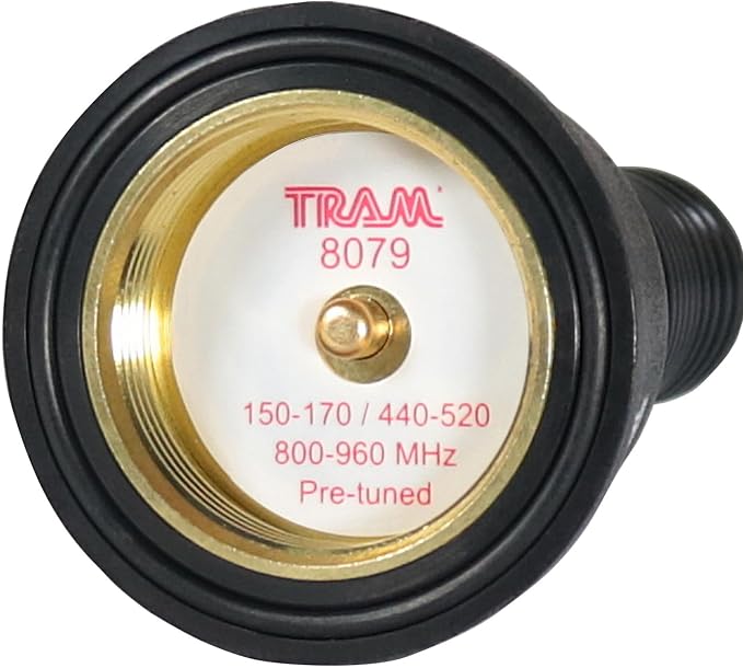 Tram® 150 to 170/440 to 520/800 to 960 MHz 4.12-dBi Gain 17-1/2-In. Tall Pre-Tuned Tri-Band NMO Wideband Antenna