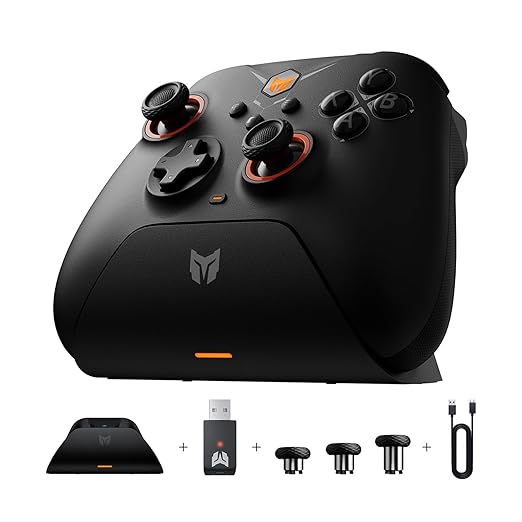 BIGBIG WON Wireless Controllers, Gale Hall PC Controllers Motion Control, Hall Joysticks&Triggers, 3 Pairs of Thumbsticks, PC App Game Controllers for Switch/Switch2/iOS/Android Wireless Gaming Controller [windows]
