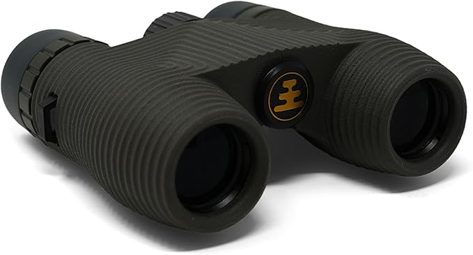 Nocs Provisions Standard Issue 8x25 Waterproof Binoculars, 8X Magnification, Bak4 Prism, Wide View Multi-Coated Lenses for Bird Watching, Hiking & Backpacking - Charcoal Black