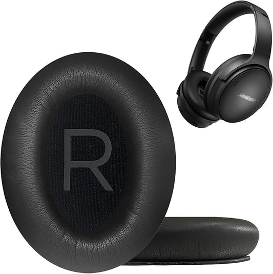 Earpads Cushions Replacement for Bose QC45(QuietComfort 45) Headphones Ear Pads,Soft Protein Leather,Noise Isolation Foam(Black)