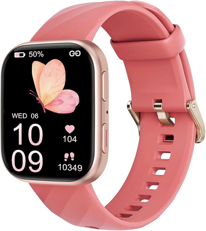 MorePro Health Fitness Tracker with 24/7 Heart Rate/Blood Pressure Monitor, Blood Oxy-gen/Sleep Tracking, 120+ Sports Activity Tracker, Smart Watch (Make/Answer Call) with Step Counter for Women Men