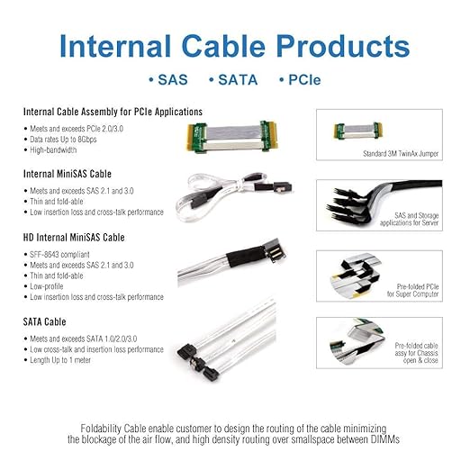 10Gtek MiniSAS SFF-8087 Fan-Out Cable Breakout to 4xSATA, 6Gbps High-Speed Cable for RAID Controllers, Servers & Storage Enclosures, with Latch, 0.5-m(1.6ft)