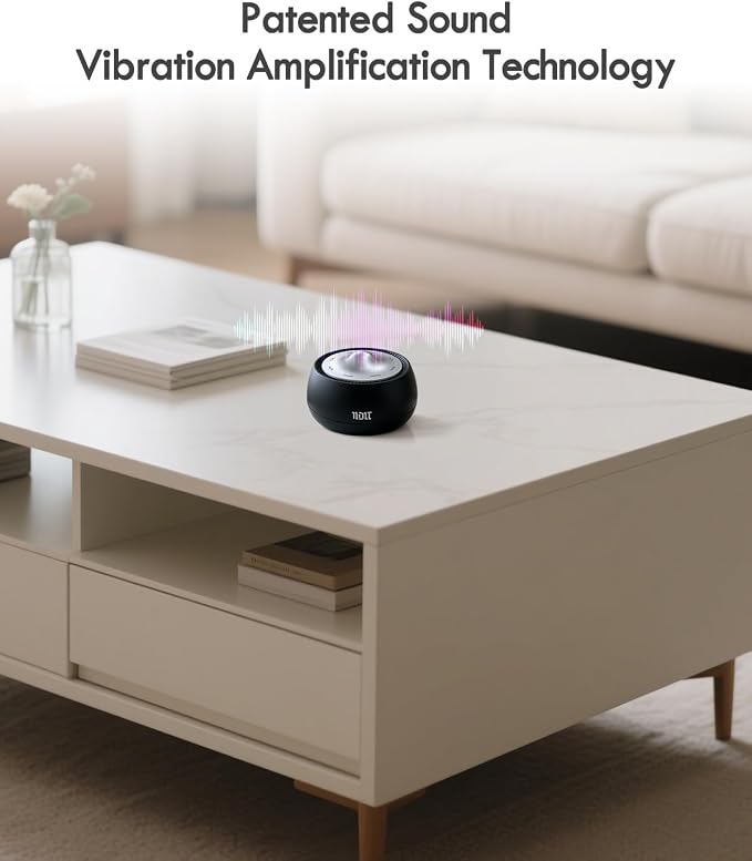 Portable Electronic Tibetan Singing Bowl, 8 Healing Frequencies (369-963Hz), Auto/Manual Mode, Vibration & Timer - USB-C Rechargeable Meditation Device for Yoga, Relaxation, Reiki, Best Gift Choice