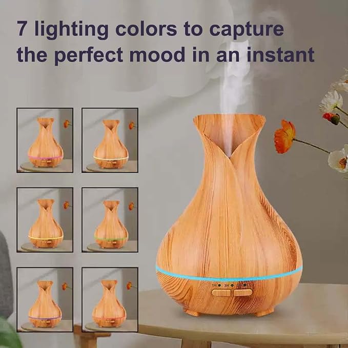 Smart WiFi Wireless Essential Oil Aromatherapy Diffuser, Compatible with Alexa & Google Home, Phone App & Voice Control, Large Ultrasonic Diffuser, LED & Timer Settings