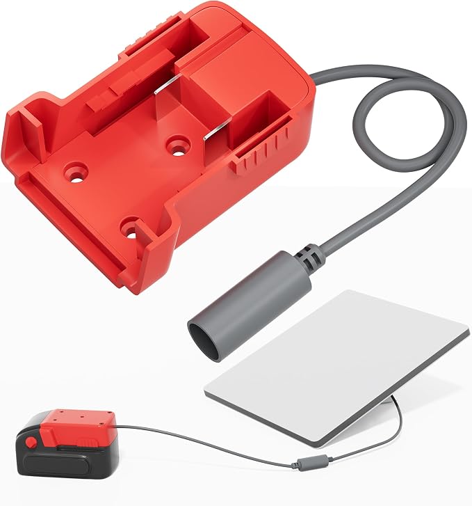 Starlink Mini Mil.Waukee 18V Battery Adapter with DC Female Socket, Starlink Mini DC Power Cable Adapter Accessories for Mil.Waukee Battery Charger 18AWG 1FT