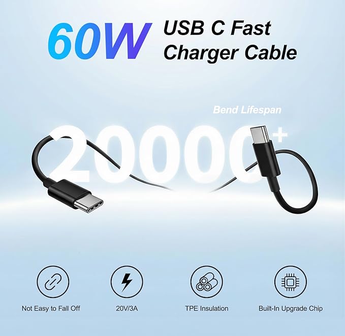 iPhone 17 Charger,45W Fast Charging Dual Port USB C Charger Block with 3/6/10/10FT Type C Charging Cable-PD Quick Adapter 3.0 for iPhone 17e/17/17 Pro/17 Pro Max/Air/16/15 Pro Max/Plus,iPad (Black)