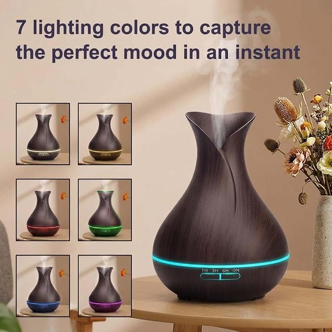 Smart WiFi Wireless Essential Oil Aromatherapy Diffuser, Compatible with Alexa & Google Home, Phone App & Voice Control, Large Ultrasonic Diffuser, LED & Timer Settings