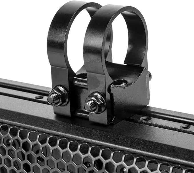 BELVA BASB26v2 26” 500W Amplified Weatherproof Bluetooth Soundbar for UTV/ATV/SxS/Golf Cart, 6-Speakers, Remote Control, Preset Equalizer, Fits 1.5" - 2" Roll Bars
