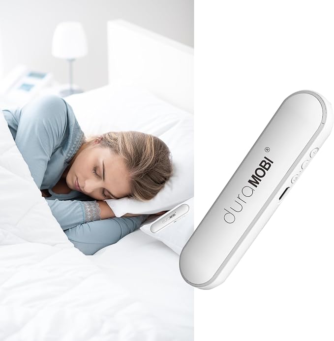 Bone Conduction Under Pillow Sleep Speaker, Ultra-Thin Bluetooth 5.3 Bedside Speaker, TF Card Slot, Auto-Off Timer, Private Audio for Side Sleepers & Light Sleepers (C807-White)