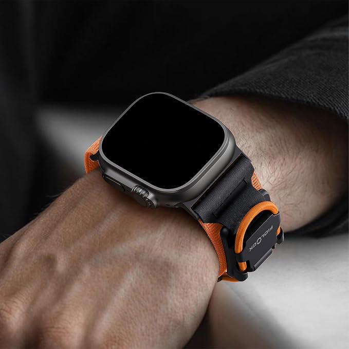 Bandletic Compatible with Apple Watch Ultra 3 2 Bands for Men, Stretchy Nylon Sport Strap with Magnetic Fidlock Hook Rope Buckle for iWatch Ultra 49mm, Series 11/10 46mm, 9/8/7 45mm, SE/6/5/4 44mm