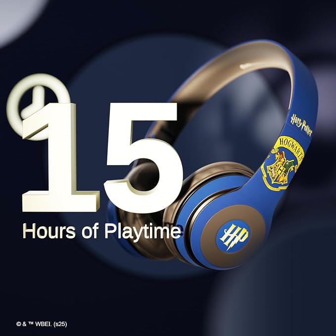 iJoy Harry Potter Ravenclaw Bluetooth Headphones with Built in Mic | Officially Licensed Wireless Headphones, Foldable Headset | Harry Potter Gifts for Women, Men, Teens, Kids & All Fans of Ravenclaw