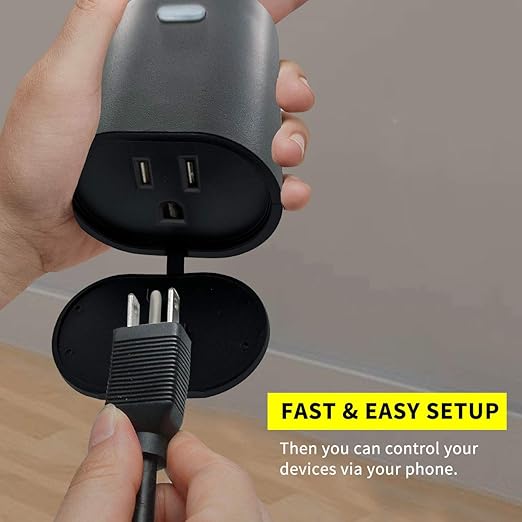 Minoston Outdoor Smart Plug, WiFi Outlet, IP65 Weatherproof, Compatible with Alexa, Google Assistant, Timer & Countdown by Smart Life APP, No Hub Required, FCC Certified, 2 Pack (MP22W)