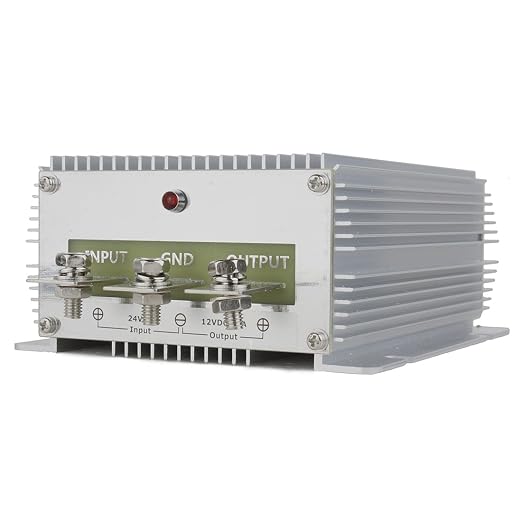 uxcell Voltage Converter Regulator DC 24V to DC 12V 60A 720W Truck Power Transformer