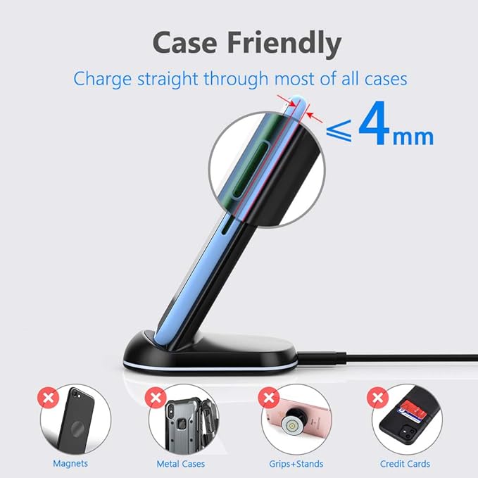 [3 Pack] Wireless Charging Pad Stand