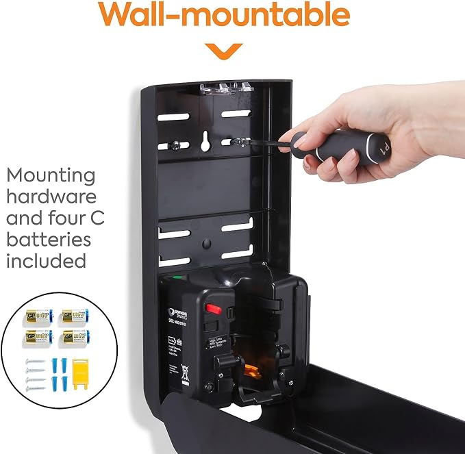 Coastwide Professional J-Series Automatic Wall Mounted Hand Soap Dispenser, Black