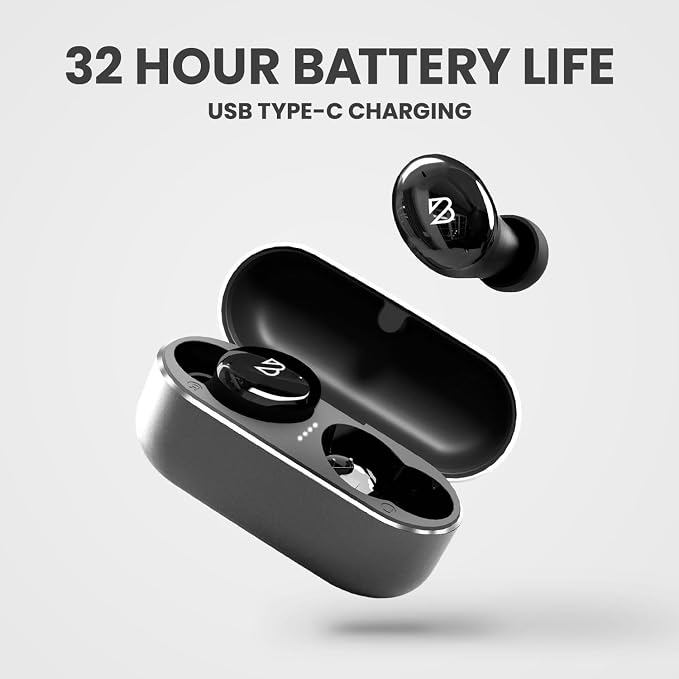 Back Bay Audio Wireless Earbuds for Small Ears, Award-Winning Sound w/Bass Mode, Durable Sweatproof Bluetooth Earbuds, Comfortable for All Ears