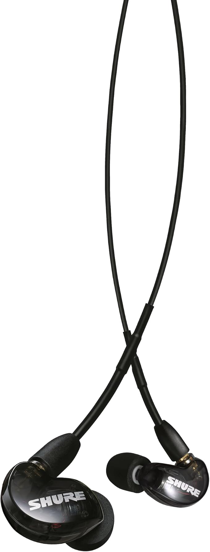 Shure SE215 PRO Wired Earbuds, Professional Sound Isolating Earphones with Clear Sound, Deep Bass, Secure in-Ear Fit, Carrying Case, Black (SE215-K)