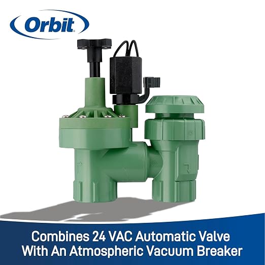 3-Pack Orbit 57604 1-Inch FPT 100 Series Automatic Anti-Siphon Valve with Flow Control and 3/4-Inch Reducer