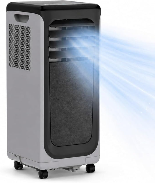 Coolblus Portable Air Conditioners 16000 BTU, Wi-Fi Smart Portable AC Unit for Room Up to 750 Sq.Ft, 3 in 1 Quiet AC with Cool/Dehumidify/Fan, Window Kit, Black-16000BTU-WIFI