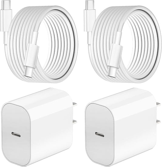 Charger for iPhone 16 15 Fast Charger, 20W USB C Fast Charging Block with 10FT Long USB C Charging Cable Cord for iPhone 16/16 Pro/16 Pro Max/15 Pro/15 Plus,iPad 12.9/11/10.9/iPad Air 5 4/iPad mini 6