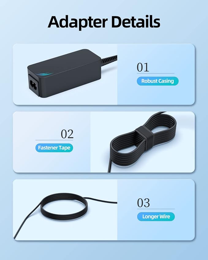 Superer 19V AC Charger Fit for Samsung HW-R450 HW-MM36 HW-K369 HW-MM37 PS-WK430 Soundbar Power Supply Adapter Cord