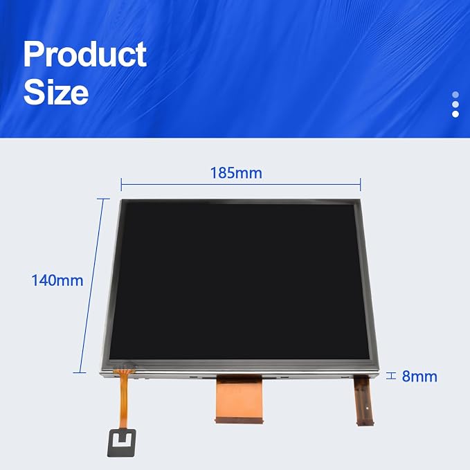 8.4" LCD Display with Touch Screen Digitizer Compatible with 2011-2014 Chrysler 300, 2013-2017 Dodge Dart, 2011-2018 Journey, 2011-2014 Charger, 2014-2017 Maserati Ghibli Part Number LAJ084T001A